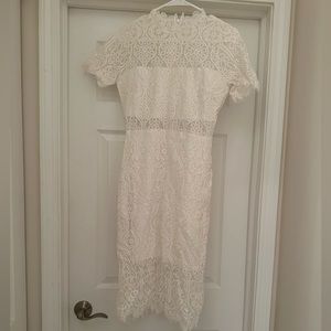 White lace dress size medium